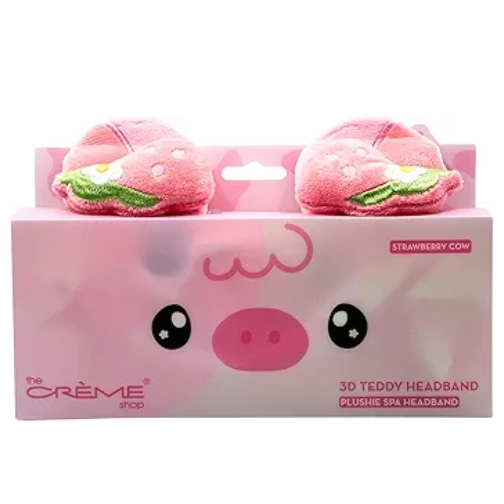 The Crème Shop Pink Strawberry‎ Cow Headband
